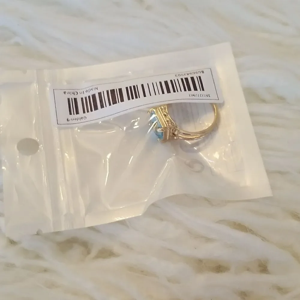 Ocean blue size 9 ring
